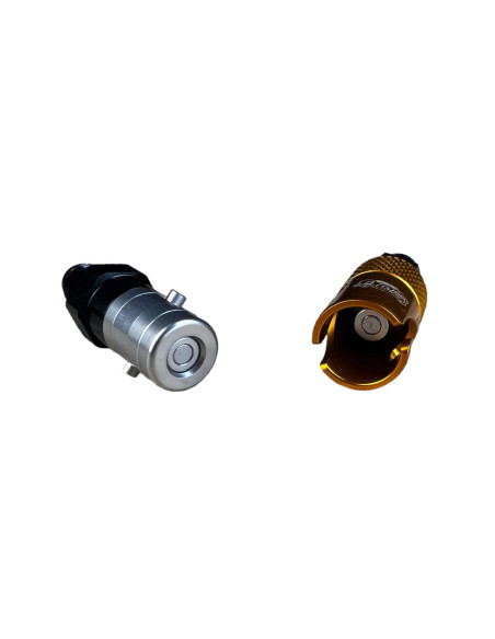 Conector rapido en aluminio completo hembra-macho UNF (dash3) para líquido de frenos y embrague (EPDM)