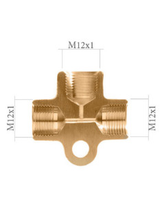 TEE FEMALE DISTRIBUTOR FITTING 12X100 2