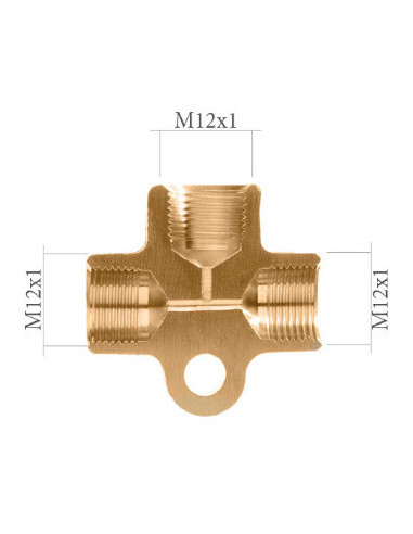 TEE FEMALE DISTRIBUTOR FITTING 12X100