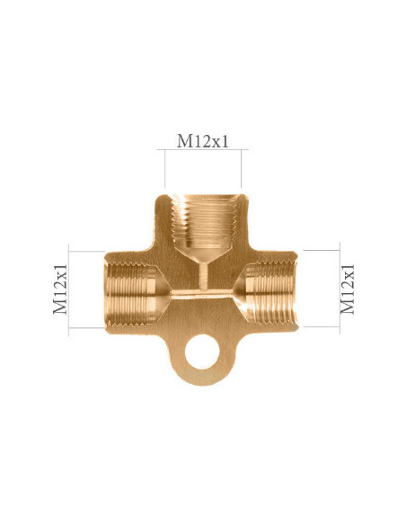 TEE FEMALE DISTRIBUTOR FITTING 12X100