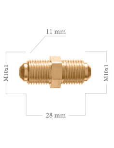 RACOR ADAPTADOR MACHO CONVEXO M10x100 A MACHO CONVEXO 2