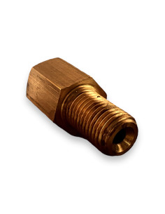 REDUCER UNION ADAPTER FITTING FEMALE CONCAVE M10X100 TO MALE CONCAVE 3/8" 24UNF