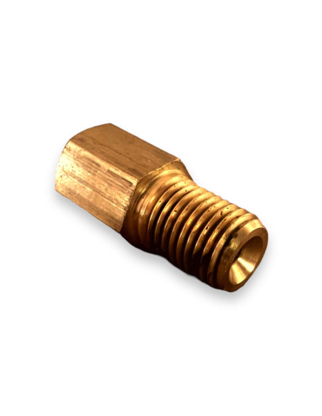 Racor reductor hembra M10X100 a macho concavo 7/16" 20UNF