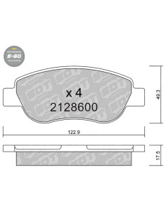 PASTILLAS DE FRENO DELANTERAS HIGH PERFORMANCE S50 RENAULT MEGANE MK2 1.4i 16V