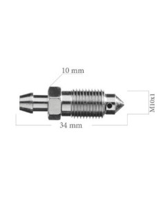 TORNILLO PURGADOR DE PINZA DE FRENO M10X100 SANGRADOR LARGO 34MM 2