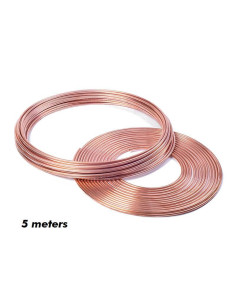 COPPER BRAKE PIPE DIAMETER 4.75MM 0,9MM (5 METER ROLL)