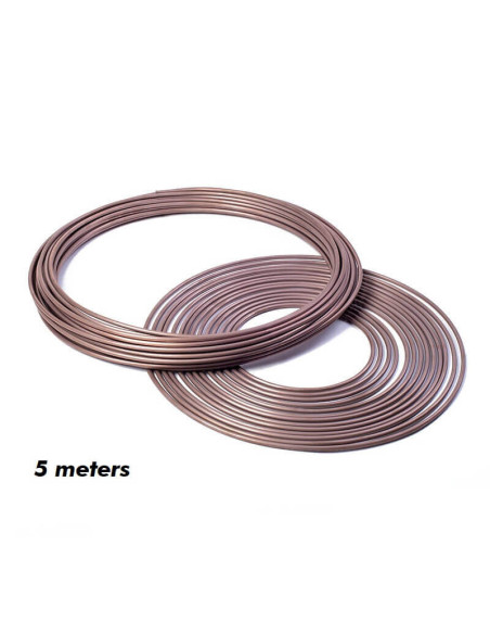 TUBO DE FRENO DE NICKEL COBRE de 4,75mm (ROLLO 5 METROS)