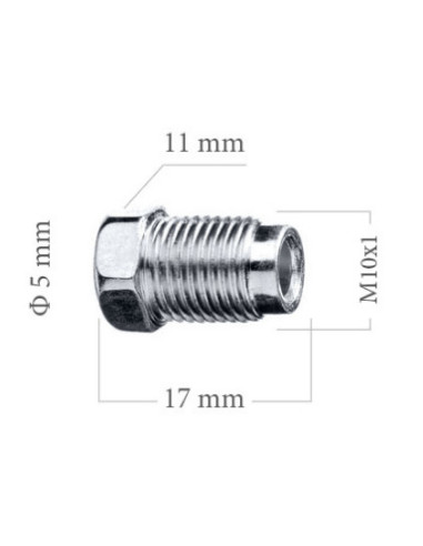 MALE M10x100 BRAKE PIPE NUT FITTING...