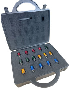 Thread Identification tool ID Kit - Gauge Fitting with 16 Sizes in Box (AN JIC) 2