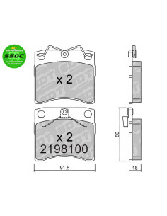 PASTILLAS DE FRENO DELANTERAS HIGH PERFORMANCE S50C VW MULTIVAN TRANSPORTER T4 CALIFORNIA