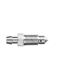 TORNILLO SANGRADOR PURGADOR DE ACERO 3/8" 24UNF SANGRADOR LARGO 34MM