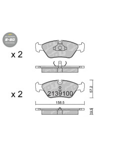 PASTILLAS DE FRENO DELANTERAS HIGH PERFORMANCE S50 BMW SERIE 3 E30 M3 SERIE 5 E28 M5 6 E24 FERRARI MASERATTI PORSCHE 928