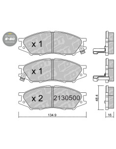 PASTILLAS DE FRENO DELANTERAS HIGH PERFORMANCE S50 NISSAN ALMERA N16 SAMSUNG SM3