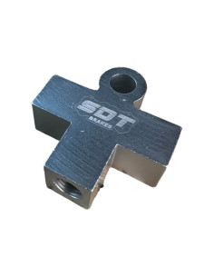 3 WAY ALUMINIUM FEMALE M10X100 FEMALE DISTRIBUTOR TEE CONNECTOR