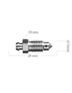 TORNILLO PURGADOR DE PINZA DE FRENO M10x125 SANGRADOR LARGO 28mm 2
