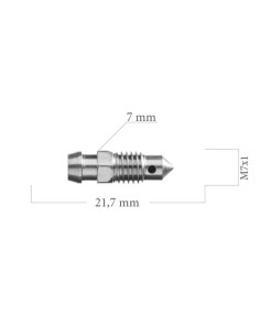 TORNILLO PURGADOR DE PINZA DE FRENO M7X100 SANGRADOR LARGO 21MM 2