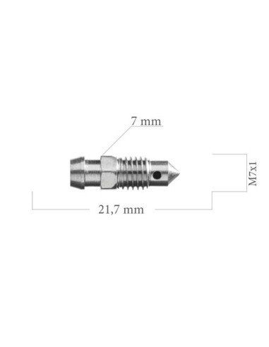 Tornillo Purgador De Pinza De Freno M7X100 Sangrador Largo 21Mm