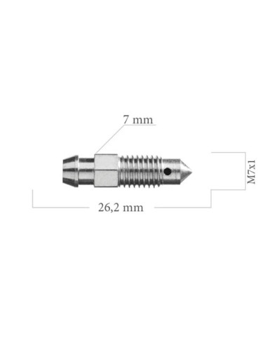 TORNILLO PURGADOR DE PINZA DE FRENO M7X100 SANGRADOR LARGO 26MM