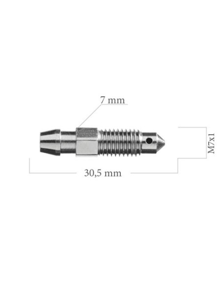 TORNILLO PURGADOR DE PINZA DE FRENO M7X100 SANGRADOR LARGO 30MM