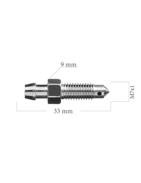 TORNILLO PURGADOR DE PINZA DE FRENO M7X100 SANGRADOR LARGO 33MM