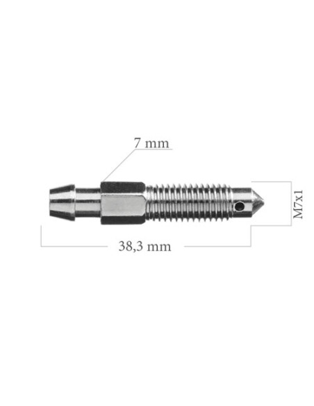 BRAKE CALIPER BLEEDING SCREW M7X100 38MM LARGE