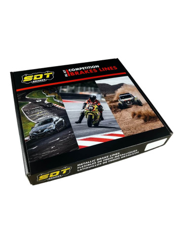 SET 4 METALLIC BRAKE LINES 5F...