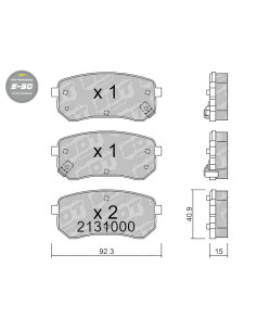 PASTILLAS DE FRENO TRASERAS HIGH PERFORMANCE S50 HYUNDAI I10 KIA PICANTO