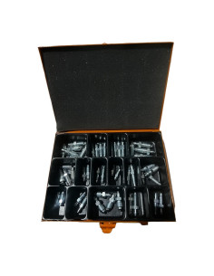 JUEGO DE TORNILLOS DE PURGA DE ACERO, CAJA VARIADA DE SANGRADORES