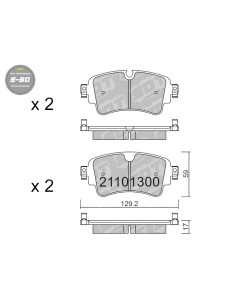 PASTILLAS DE FRENO TRASERAS HIGH PERFORMANCE S50 AUDI A4 8W B9 A5 MK2 F5 A6 4A C8 A7 4K Q5 FY Q7 4M VW TOUAREG CR7