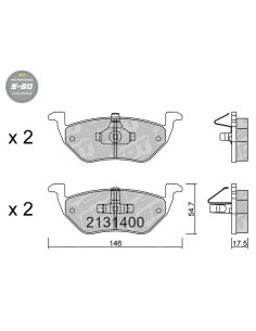 PASTILLAS DE FRENO TRASERAS HIGH PERFORMANCE S50 FORD MAVERICK MAZDA TRIBUTE