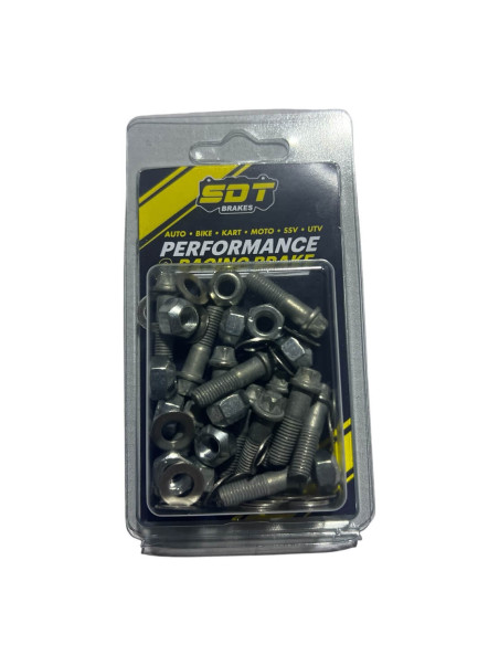 KIT TORNILLERIA TRATADA TORX (12 TORNILLOS 22mm 24 ARANDELAS 12 TUERCAS)