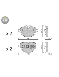 PASTILLAS DE FRENO TRASERAS HIGH PERFORMANCE S50 BMW SERIE i8 5 F10 F11 X3 F25 X4 F26 Z4 E89