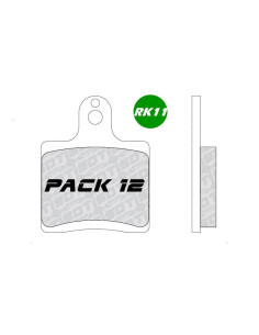 PACK 12 JUEGOS PASTILLAS DELANTEROS RK01 SOFT RACING KART BRK11G555 (24PCS)