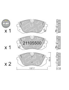 FRONT HIGH PERFORMANCE PADS S50 HYUNDAI I20N PERFORMANCE