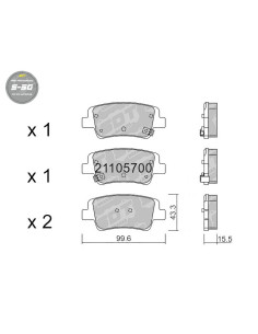 REAR HIGH PERFORMANCE PADS S50 HYUNDAI I20N PERFORMANCE