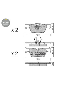 PASTILLAS DE FRENO TRASERAS HIGH PERFORMANCE S50 BMW SERIE 1 F20 2 F22 3 F30 4F32