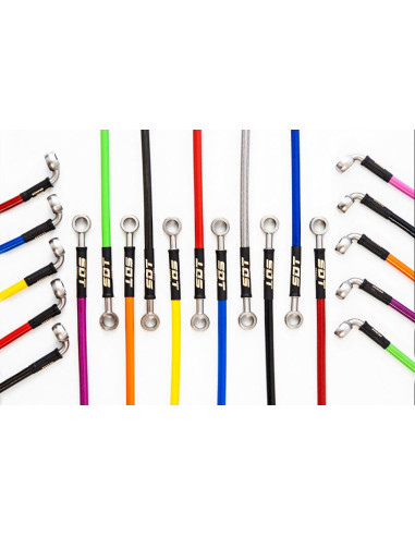 SET 4 METALLIC BRAKELINES HOSES PEUGEOT 308 GTI ALCON CALIPER PEUGEOT SPORT