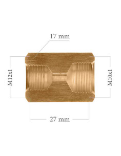 12X100 CONCAVE FEMALE TO 10X100 CONCAVE FEMALE ADAPTER FITTING 2