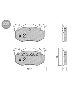 PASTILLAS DE FRENO TRASERAS HIGH PERFORMANCE S50 CITROEN SAXO ZX PEUGEOT 106 205 206 306 309 RENAULT R5 GT TURBO R11
