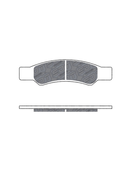 REAR SINTER RACING BRAKEPADS RS-43 FOR CANAM MAVERICK R 2024 (OE 703501226)