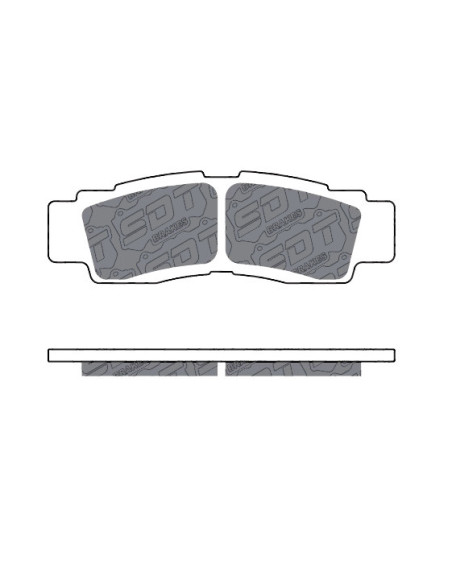 PASTILLAS DELANTERAS UTV SPORT SINTER SS-23 YAMAHA YXZ 1000 R SS SE XTR WOLVERINE RMAX2 RMAX4