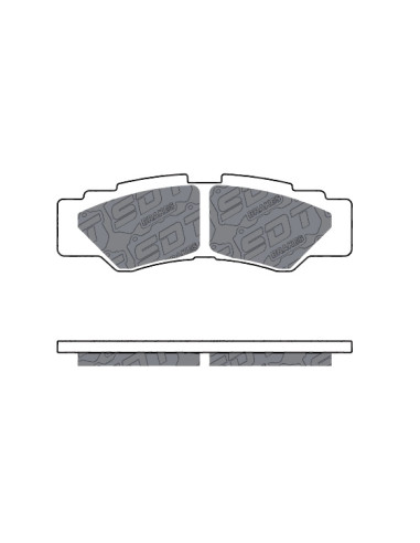 PASTILLAS TRASERAS UTV SPORT SINTER...