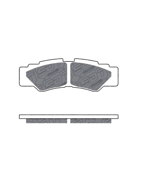 PASTILLAS TRASERAS UTV SPORT SINTER SS-23 YAMAHA YXZ 1000 R SS SE XTR WOLVERINE RMAX2 RMAX4