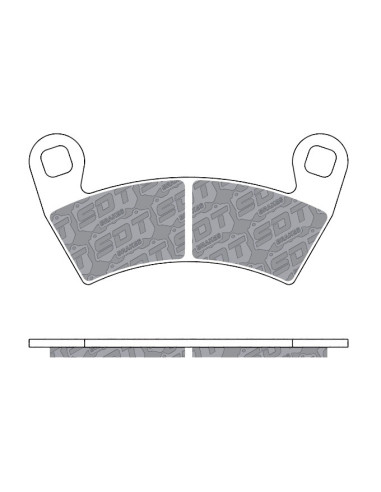 FRONT REAR RS-43 RACING SINTER PADS POLARIS 900 1000 RZR XP RZR XP4 RZR RS1