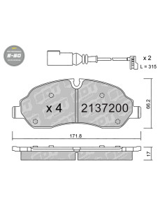 PASTILLAS DE FRENO DELANTERAS HIGH PERFORMANCE S50 FORD TRANSIT