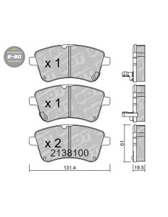 PASTILLAS DE FRENO DELANTERAS HIGH PERFORMANCE S50 KIA VENGA YN