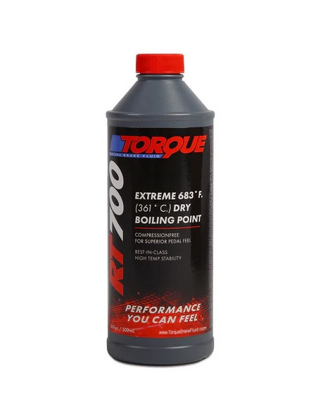 Líquido de frenos competicion TORQUE RT700 (Seco 361º / Húmedo 226º) (500ml)