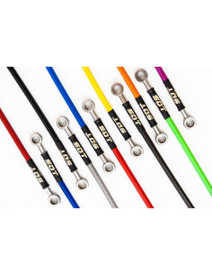 Juego de 4 latiguillos metálicos VW GOLF VI R (Banjo a pinzas de frenos) 2