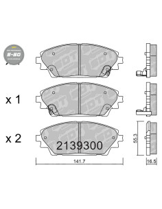 PASTILLAS DE FRENO DELANTERAS HIGH PERFORMANCE S50 MAZDA 3 BM CX3