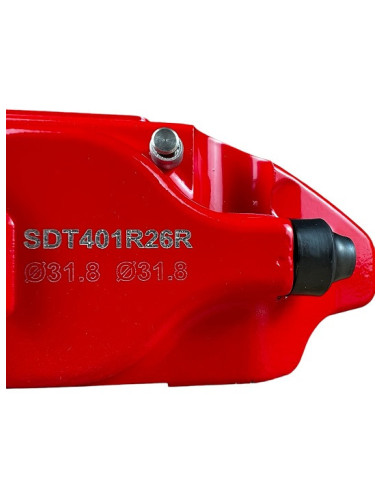 4 Piston SDT Brake Caliper (Right side) Red Color